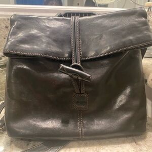 Dooney & Bourke Black Leather Crossbody Bag